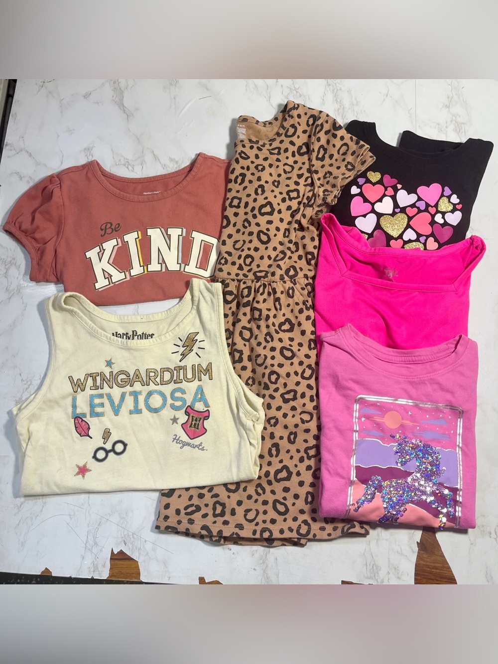 Girls Size Small Clothing Bundle 6 Pieces Justice Harry Potter